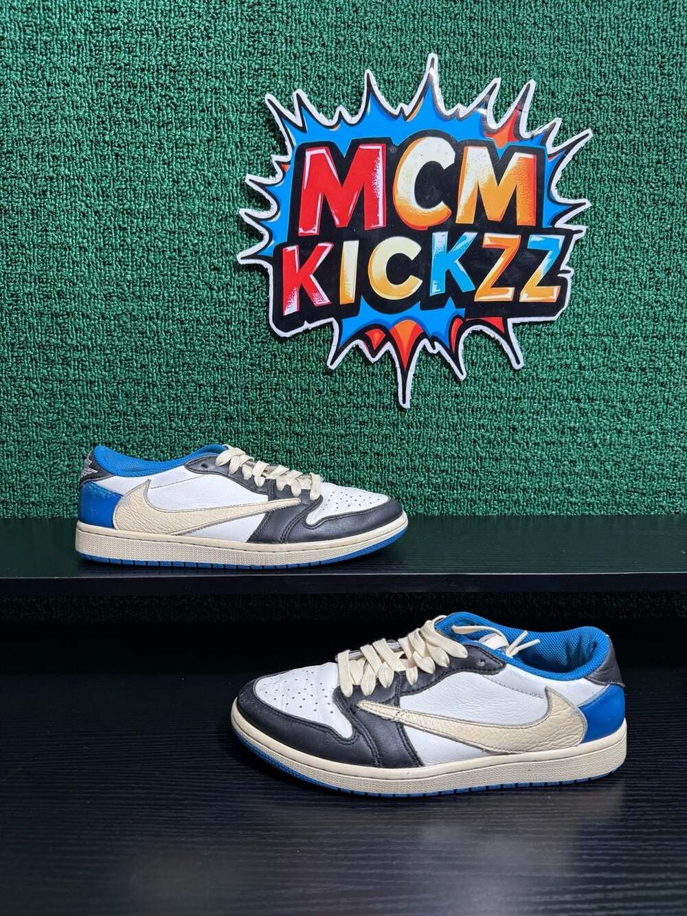Jordan 1 Retro Low OG SP Fragment x Travis Scott Military Blue